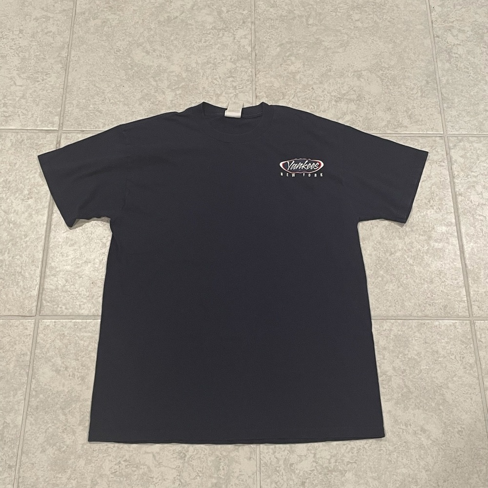 Men’s Large Yankees New York Hank Aaron Originals Navy Tee